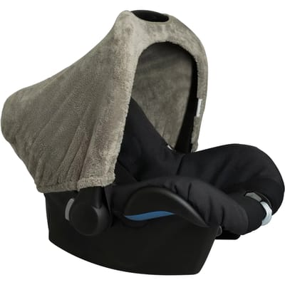 Baby's Only Autostoel zonnekap - Zonnescherm Maxi Cosi 0+ Cozy - Gemaakt van teddystof - Urban Green