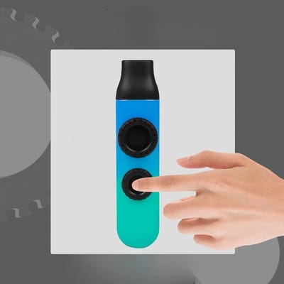 Kazoo met dubbele membraan voor fluit en gitaarbegeleiding - Cyanblauw muziekinstrument, lichtgewicht en duurzaam