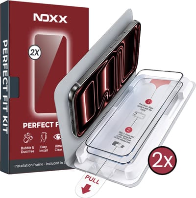 Screenprotector - Geschikt voor Apple iPhone 17 Pro - 2 Stuks - Met Montagehulp - Perfect Fit Kit - Bubbelvrij Aanbrengen - Gehard Glas - Beschermglas - Tempered Glass - Screen Protector - Case Friendly