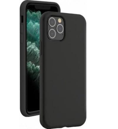 Bigben Connected, Hoesje geschikt voor iPhone 11 Pro - Hardcase Elegant Siliconen Soft Touch, Zwart