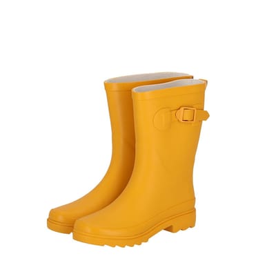 XQ - Regenlaarzen dames - Rubber - Ochre - Dames Regenlaarzen - Laarzen dames