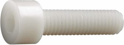 (3 STUKS) M12X100 INBUSBOUT NYLON (POLYAMIDE PA 6,6) DIN 912 (ISO 4762)