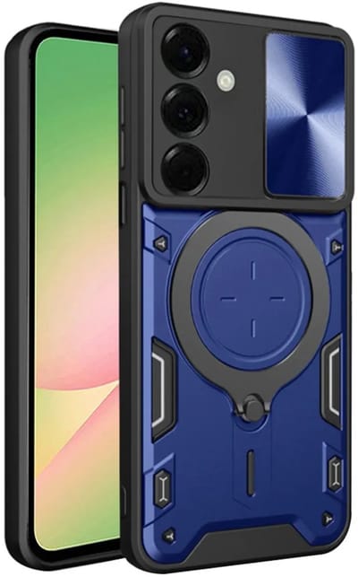 Hoesje geschikt voor Samsung Galaxy A56 - Techsuit CamGuard Pro Back Cover - Blauw