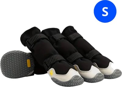Livano Hondenschoenen Pootbeschermer - Hondenschoenen - 4 Stuks - Hondenschoentjes - Pootbescherming Hond - Waterbestendig - Grijs S