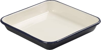 Ovenschaal, Indigo/Ivory, Geëmailleerd Staal, 33 x 33 cm - Tala