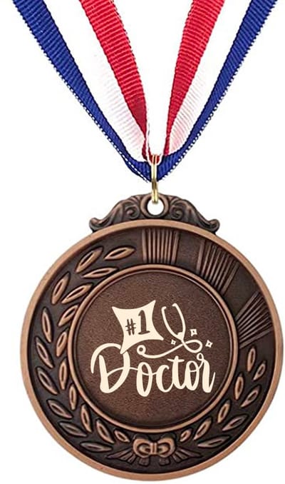 Akyol - dokter medaille bronskleuring - Dokter - dokter verpleegkundige arts - verpleegkundige - dankjewel - ziekenhuis - verpleegster
