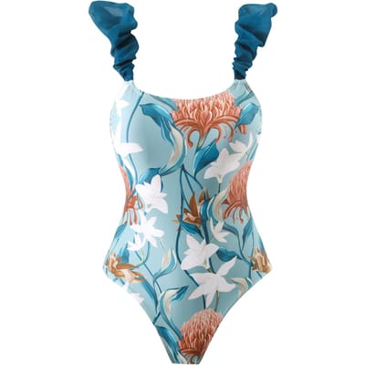 Dernière Collection Maillot de Bain Sexy Une Pièce Deux Pièces pour Femmes Style Français Vintage Jupe en Mousseline M