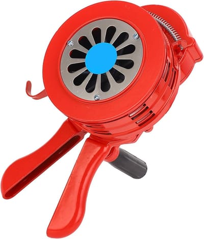 Hand Crank Sirene - Noodalarm Hoorn - Noodsituaties Melden - Handmatig Bedienbaar - 17 x 17 x 15 cm - Aluminium