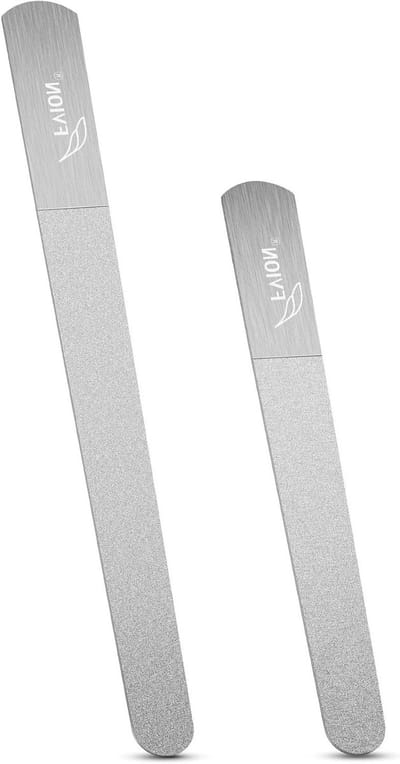 Professionele Sapphire Metalen Nagelvijl voor Natuurlijke Nagels, Dubbelzijdige Diamant Vijl voor Manicure en Pedicure Tools
