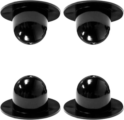 Zwembad Pomp Zeefgat Plugs - Muurplug Vervanging - Zwembad Onderhoud - Duurzame Stoppers - 4-Pack - Zwart