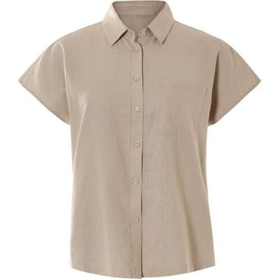 esmara Linnen dames blouse (Taupe, 34)