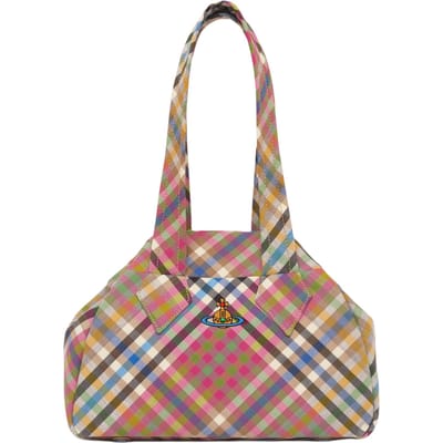 Vivienne Westwood Archief Kleurrijk Planeetpatroon Wolle Tote Bag Medium Dames tassen Veelkleurig 4702000CWW01CVMULTI Basic Set (Bag+Dust Bag)