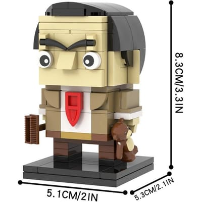 Voor Kinderen Cadeaus Volwassenen Doe-het-zelf Bouwstenen Speelgoed Mr.Bean Moc Stenen Beroemdheid Rowan Atkinson Figuur Brickheaded Model
