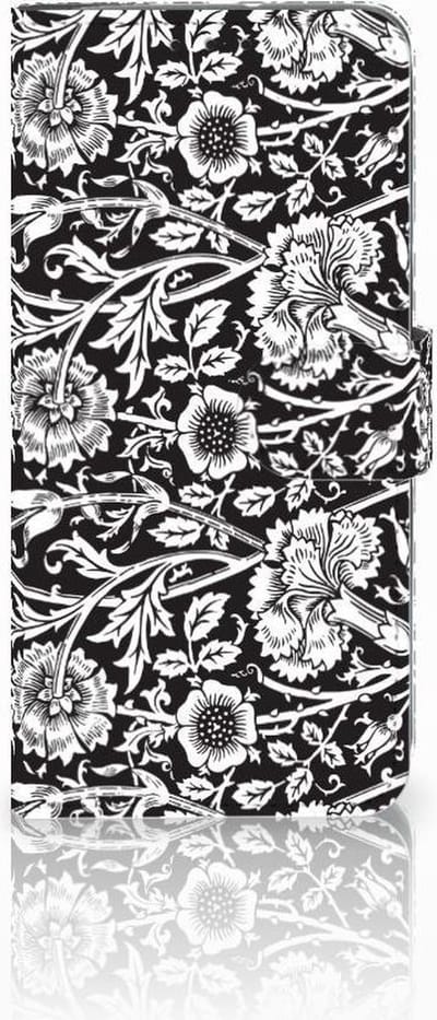 Motorola Moto G7 Power Hoesje Black Flowers