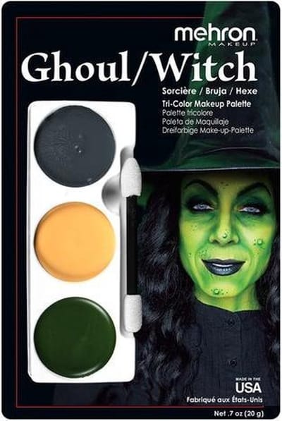 Mehron - Tri-color Schmink Palet - Griezel/Heks