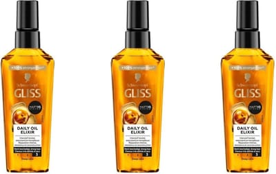 Gliss Kur Every Day Oil Elixir Ultimate Repair - Voordeelverpakking 3 x 75 ml