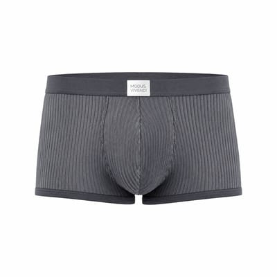 MODUS VIVENDI Corduroy Boxer Grey - MAAT L - Heren Ondergoed - Boxershort voor Man - Mannen Boxershort