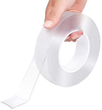 EXCITAT Tape - Dubbelzijdig tape - Doorzichtige tape - Nano dubbelzijdige tape - anti-mark wasbare - 30 mm breed * 3 m lang * 1 mm dik