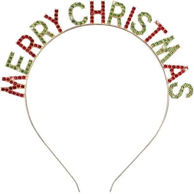 Feestelijke Kerst Hoofdband met Kristallen | Kerstaccessoire voor Feestdagen