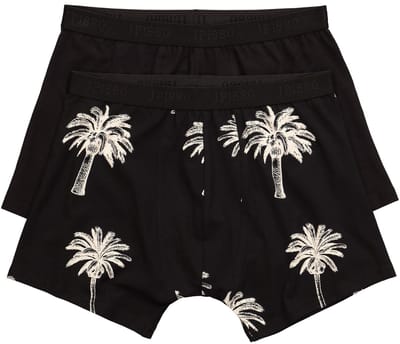 JP 1880 - Heren - Midpants FLEXNAMIC® OEKO-TEX set van 2 onderbroek - Zwart - Maat XXL
