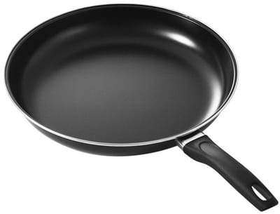 Dailygoods- Koekenpan 30 cm met Anti-aanbaklaag - Gietijzeren Koekenpan - Draagbare Handgreep - Ergonomisch Ontwerp - Gelijkmatige Verwarming - Veilig Koken - Bakpan