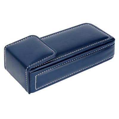 Dailygoody - Extra Grote Zonnebrillenhoes - Brillenhoes voor Grote Monturen - Bescherming voor Zonnebrillen - Blauw - Reistas voor Zonnebrillen - Gesc