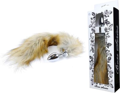 Butt Plug- Fox TAIL-  Vossen staart - Bruin -  XL