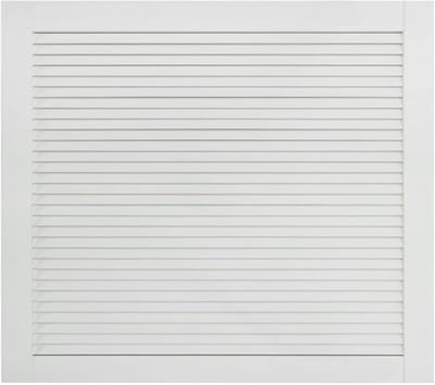 Lamellendeur Massief Hout - Ventilatie Deur - Kast Deur - Shaker Stijl Frame - 395 x 494 cm - Wit