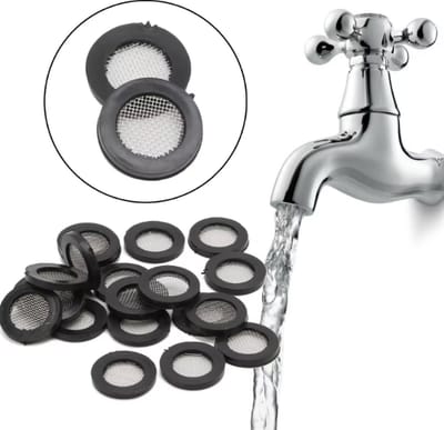 FSW-Products - 4 Stuks - Filterdopjes voor Kraan - Kraanfilters - Filter voor Kranen - Rubber / RVS - 1.8 cm dia
