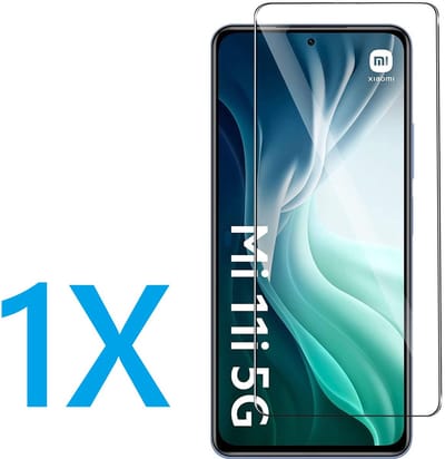 Glasplaatje Geschikt voor: Xiaomi Mi 11i - 1x Screenprotector - screen protector - glas - bescherm - beschermglas