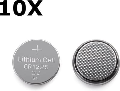 Batterij - CR1225 - 10 stuks - Lithium - Knoopcelbatterij