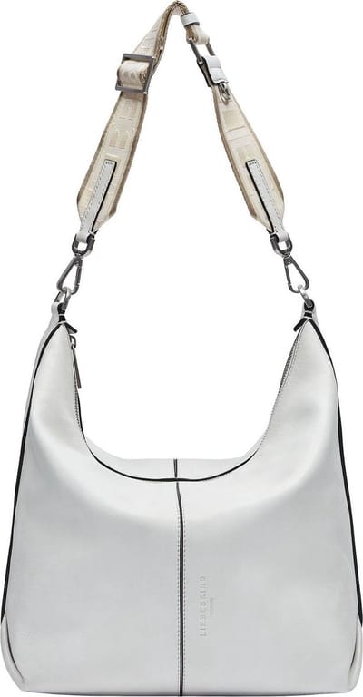 LIEBESKIND BERLIN Leren Schoudertas Paris Sheep Natural Hobo Bag White Wit