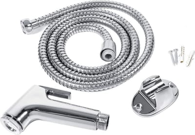 Dailygoods- Bidet Handdouche Kit - Roestvrij Staal Spraykop - Handdouchehouder - Slang - Ergonomische Handgreep - Duurzaam ABS Kunststof