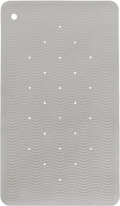 HEVEA Wave Badmat Rectangle - Granite