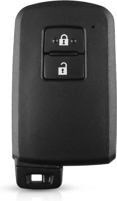 XEOD Autosleutelbehuizing - sleutelbehuizing auto - sleutel - Autosleutel / Geschikt voor: Toyota 2 Knops smart key