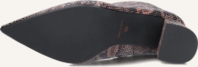 Notre-V 2478c Enkellaarsjes - Enkelboots met rits - Dames - Bruin - Maat 37