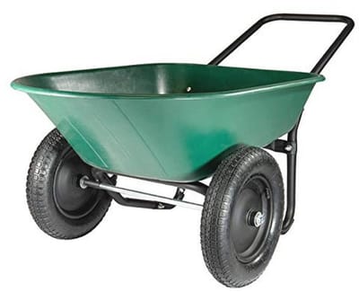 Marathon Yard Rover – 2 Tire Kruiwagen Tuinwagen - Groen/Zwart