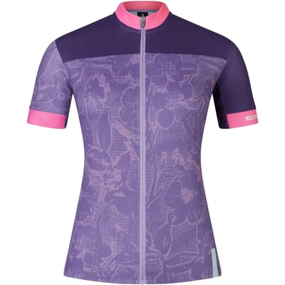 Endura Fs260 Floral Korte Mouw Wielertrui Paars XL Vrouw