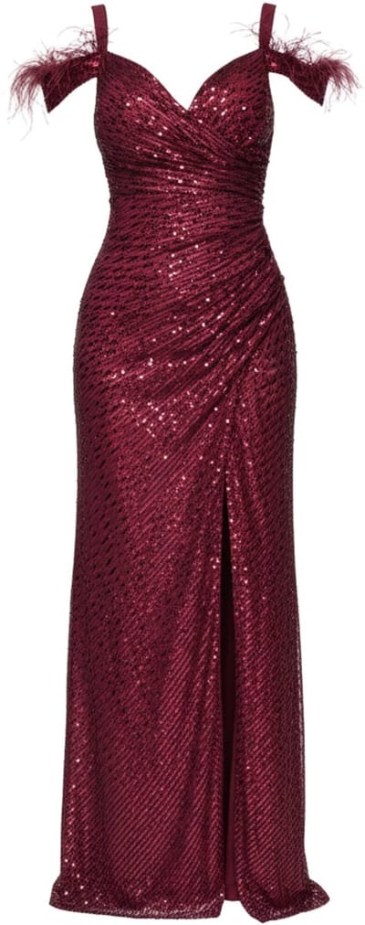 LARICA Jurk - Rits - Effen - Jurk Bordeaux XS
