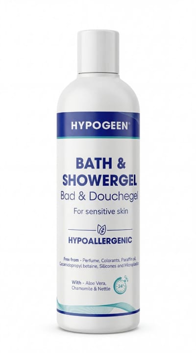 Hypogeen Douchegel Zonder Parfum - Bad- & Douchegel voor Droge en Gevoelige Huid - pH-Neutraal - Met Aloë Vera, Kamille & Ectoin - 300 ml