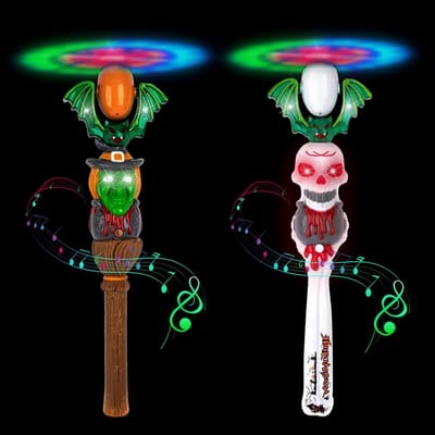 Luminous Halloween Speelgoed voor Kinderen, 2 Stuks, Opwindbaar Speelgoed, Perfecte Halloween Cadeaus voor Feestjes en Activiteiten