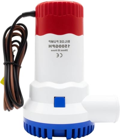 Bilge Pomp - Waterpomp - Boot Water Afvoeren - Geluidsarme Motor - 1500 GPH - Zwart