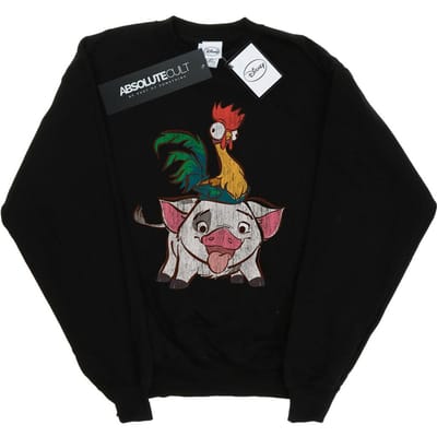 Disney Heren Moana Hei Hei en Pua Sweatshirt (Zwart)