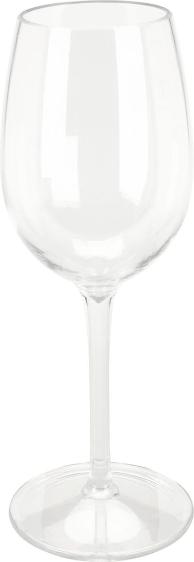 Excellent Houseware Wijnglas - 1x - transparant - kunststof - 330 ml - vaatwasserbestendig