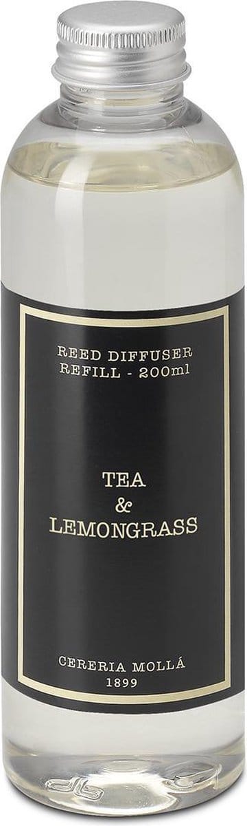 Cereria Mollà 1899 Refill Mikado Geurstokjes navulling 200ml Tea and Lemongrass