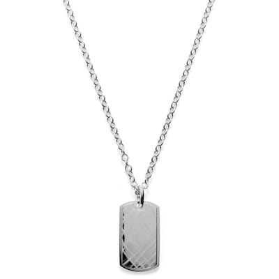 Zilverkleurige Grafitti-ketting