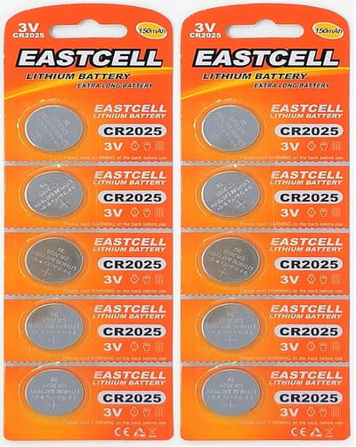Knoopcel Batterijen - Lithium 3V - Apparaten Voeden - 10 Stuks Verpakking - 20mm Diameter