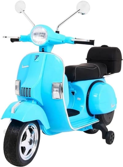 Elektrische Kinder Scooter - Kinderscooter Speelgoed - Buiten Spelen - Met Muziekspeler - 107x51x82 cm - Blauw