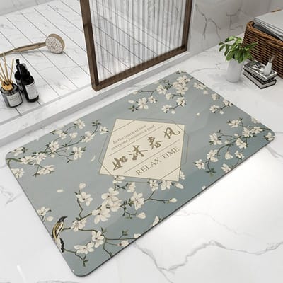 Chinese Diatomeeënaarde Kussen Toilet Antislip Mat Badkamer Deur Absorberende Voetmat Entree Thuis Sneldrogende Mat 40*60CM