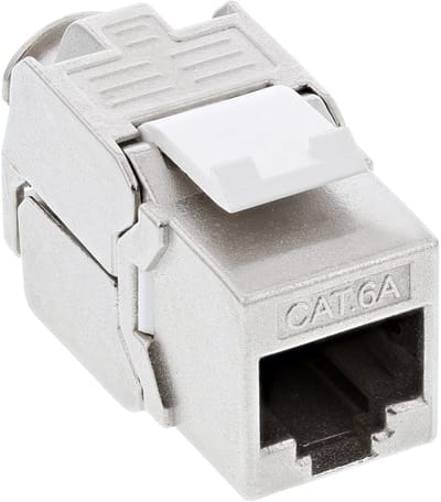 InLine® Keystone RJ45 female / LSA inzetstuk, SNAP-In, Cat.6a, smal ontwerp